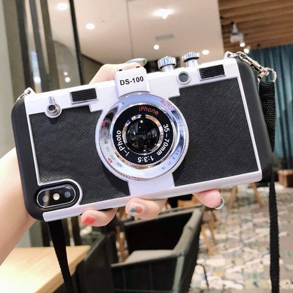 IPhone 10 Case, Umiko(TM) 3D Cool Camera Design Case with Long Strap Rope - Picture 2 of 5